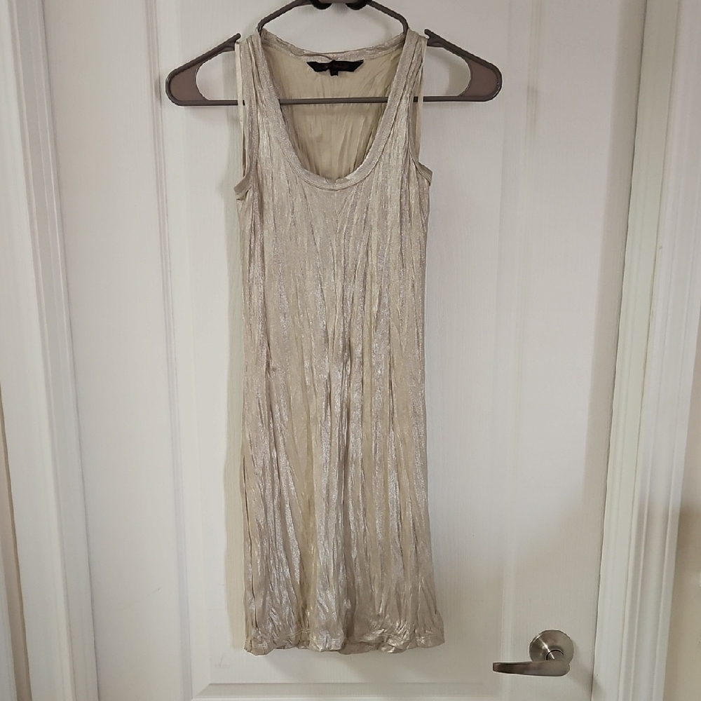 Elegant Cream Sleeveless Dress